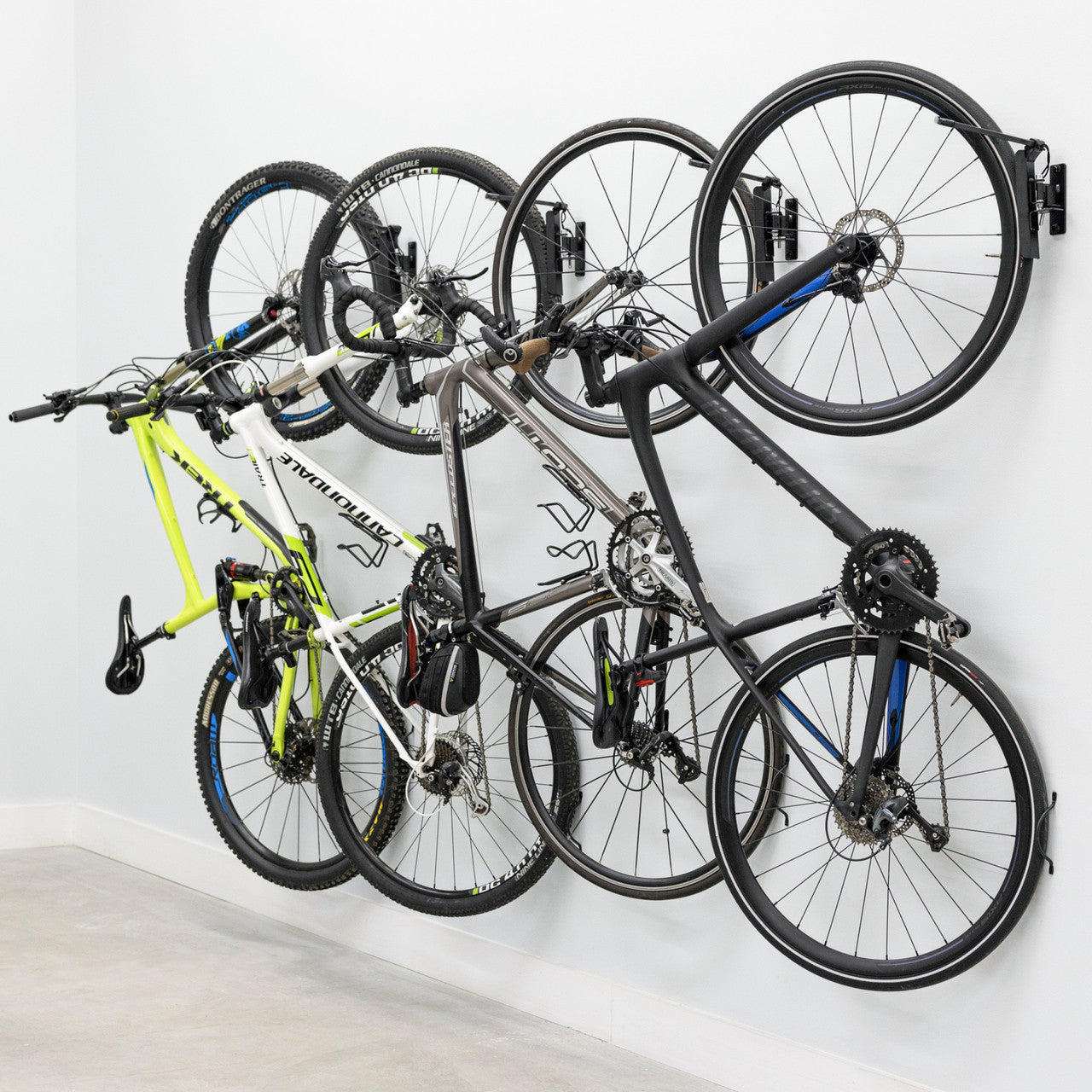swivel bike 4 pack 4 bike wall hooks